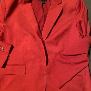 Ann Taylor burgundy blazer size 14